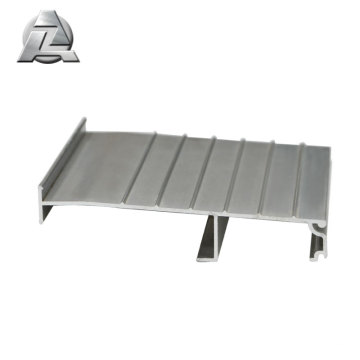 Perfil de umbral de piso de puerta de extrusión de aluminio gris